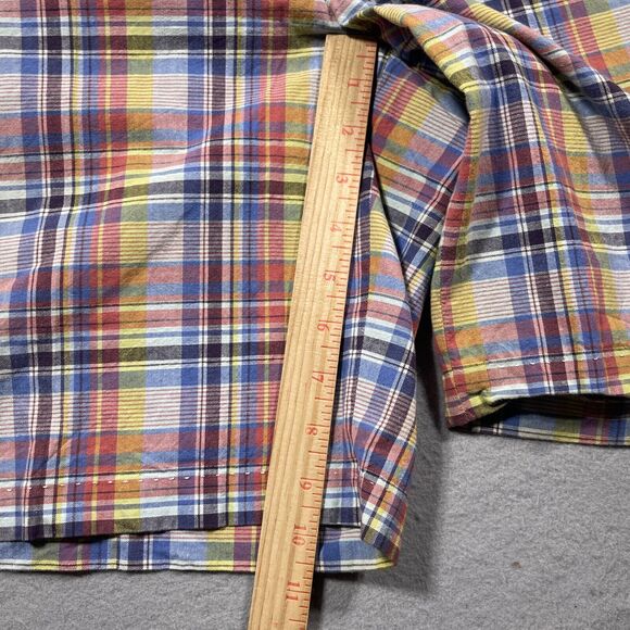 Nat Nast Shorts Mens 38 Cargo‎ Madras Plaid Pockets Preppy Golf Inseam 10" - Picture 4 of 10